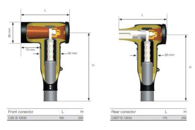 Bản vẽ cấu tạo đầu cáp T-Plug ABB