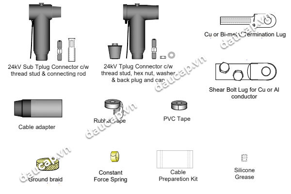 Bộ sản phẩm đầu cáp T-Plug 3M