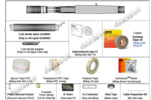 Bộ sản phẩm hộp nối cáp QS2000E hãng 3M