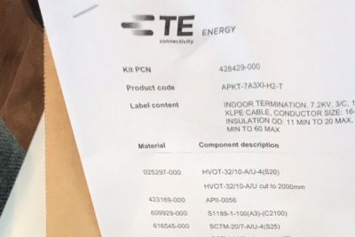 Đầu cáp co nhiệt Raychem APKT-7A3XI-H2-T