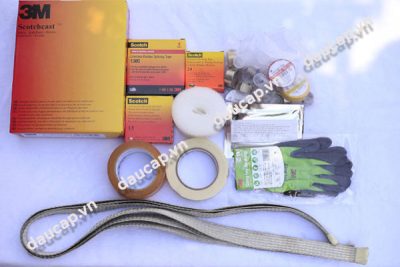 Hộp nối cáp quấn băng bơm nhựa Resin 3M VN-6B cho cáp 1 pha