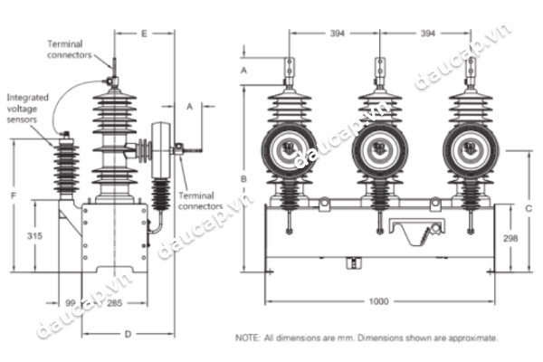 Thông số kỹ thuật Recloser Cooper