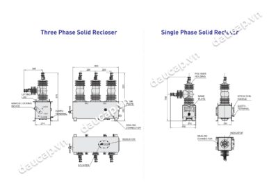 Thông số kỹ thuật máy cắt Recloser Entec