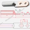 Bản vẽ cấu tạo đầu cốt đồng nhôm 2 lỗ